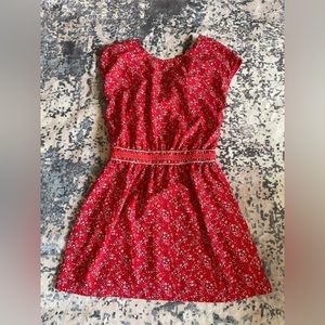 Red Floral Opulence Dress size 1 (XS-S)